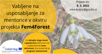 Usposabljanje za mentorice v okviru projekta Fem4Forest